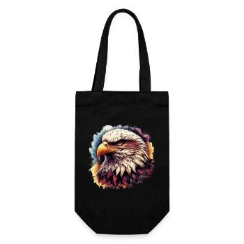 Adler - Geschenkbeutel für Flaschen - Schwarz - Vorne