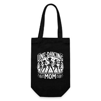Mama tanzt Line Dance Line Dancing Mom - Gift Bag for Bottles - black - Front