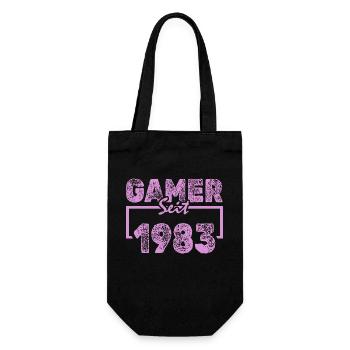 Playing 1983 - Gift Bag for Bottles - black - Front
