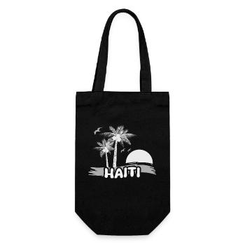 Haiti - Gift Bag for Bottles - black - Front