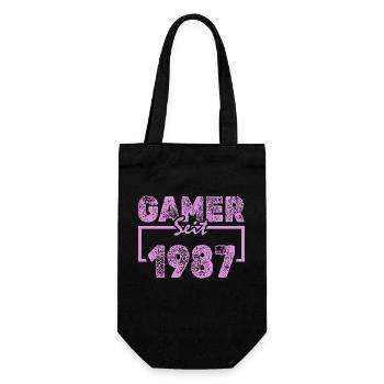 Tippen 1987 - Geschenkbeutel für Flaschen - Schwarz - Vorne
