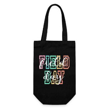 Colorful Field Day Lettering Graphic Design - Geschenkbeutel für Flaschen - Schwarz - Vorne