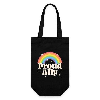 Proud Ally - Gift Bag for Bottles - black - Front