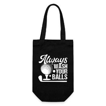 Golf - Lavez toujours vos balles - Sac à bouteille - noir - Devant