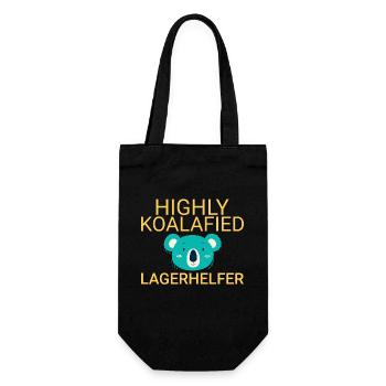Warehouse Assistant Koalafied - Gift Bag for Bottles - black - Front