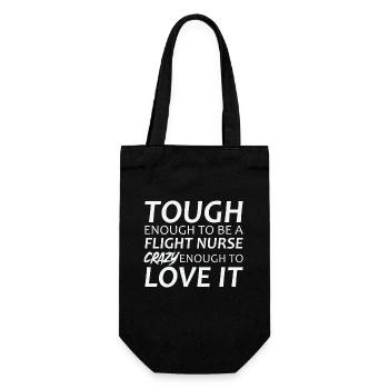Flight Nurse Crazy Luftrettung - Geschenkbeutel für Flaschen - Schwarz - Vorne
