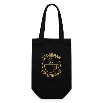 Storeman Coffee Powered - Geschenkbeutel für Flaschen - Schwarz - Vorne