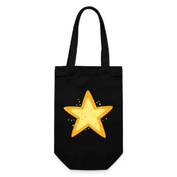 Shining Star Dessin animé Illustration - Sac à bouteille - noir - Devant