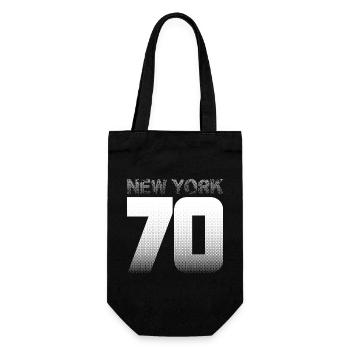 NYC 70 – Manhattan Vibes & Brooklyn Bridge - Gift Bag for Bottles - black - Front