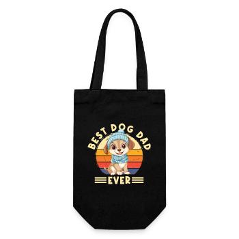 Chien Meilleur chien papa de tous les temps Meilleur chien papa père - Sac à bouteille - noir - Devant