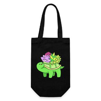 Plant Cactus Cacti - Gift Bag for Bottles - black - Front