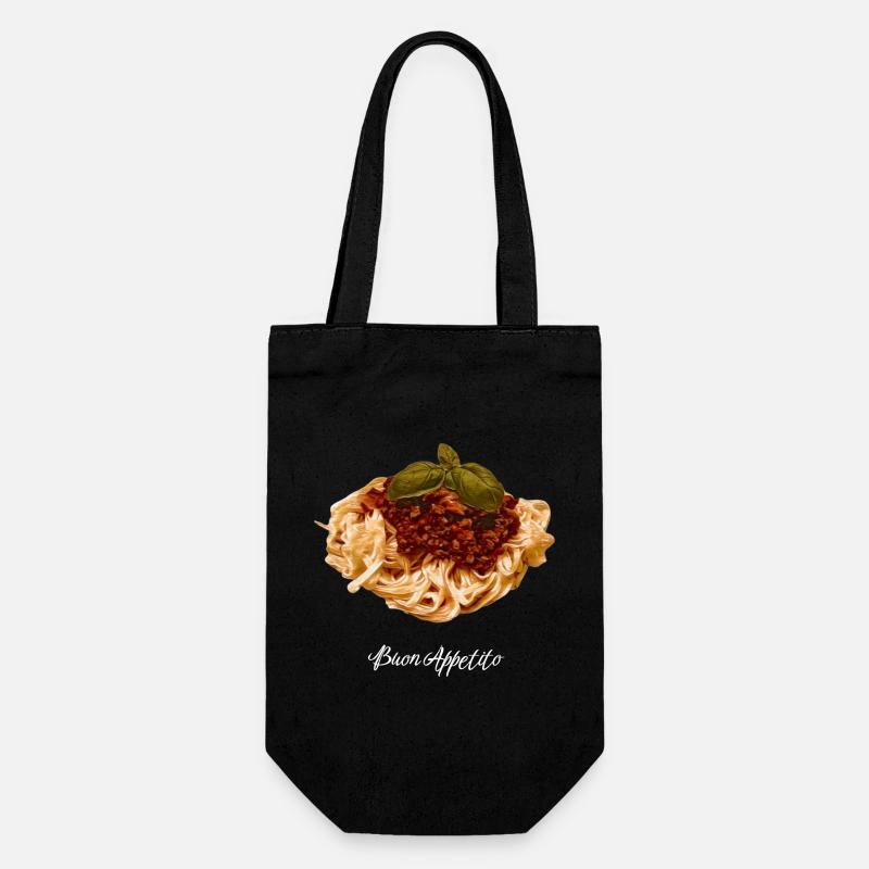 spaghetti - Gift Bag for Bottles - black