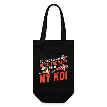 Je n’ai pas besoin de thérapie, juste de mon Koi Funny Pond Zen - Sac à bouteille - noir - Devant