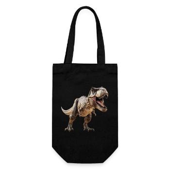 T-Rex Dino Dinosaur - Gift Bag for Bottles - black - Front