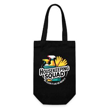 Conception de nettoyage amusante - Sac à bouteille - noir - Devant