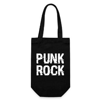Punk Rock Distressed Typography - Gift Bag for Bottles - black - Front