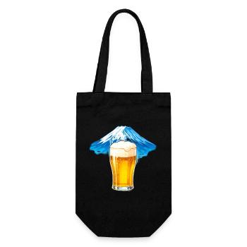 Beer Summit Panorama - Gift Bag for Bottles - black - Front