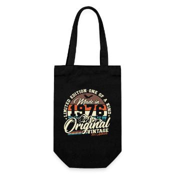 Cadeau d’anniversaire pour le 50e anniversaire 1976 Vintage Retro - Sac à bouteille - noir - Devant