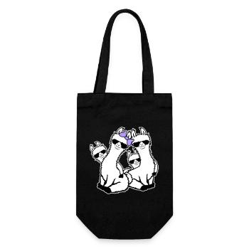 Llamas Mom Kids Family Dad Dad Sunglasses - Gift Bag for Bottles - black - Front