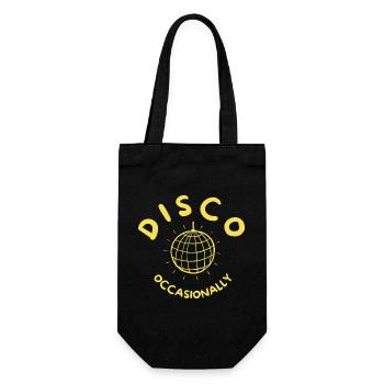 Disco Occasionally - Together Together Retroyellow - Gift Bag for Bottles - black - Front