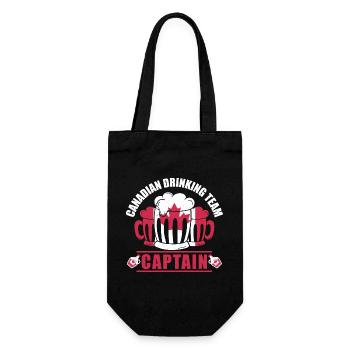 Canada Captain Beer Mug Maple Leaf Party Design - Geschenkbeutel für Flaschen - Schwarz - Vorne