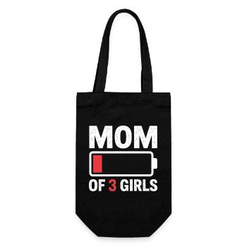 Maman de 3 filles Battery Duration - Sac à bouteille - noir - Devant