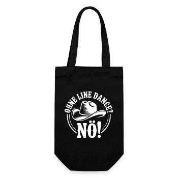 Leben ohne Line Dance - Niemals - Geschenkbeutel für Flaschen - Schwarz - Vorne