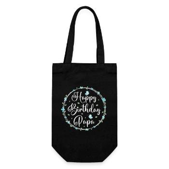 Happy Birthday Dad - Gift Bag for Bottles - black - Front