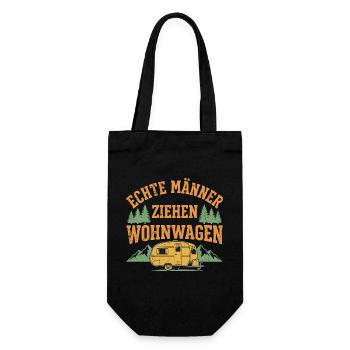 Wohnwagen Humor Shirt für Caravan Fans - Geschenkbeutel für Flaschen - Schwarz - Vorne