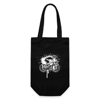 Gift idea for a road bike with road bike - Gift Bag for Bottles - black - Front