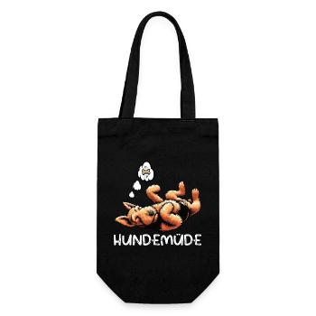 Hundemüde Airedale Terrier Airedales Airedale hund - Geschenkbeutel für Flaschen - Schwarz - Vorne