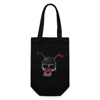 Clown Skull - Gift Bag for Bottles - black - Front