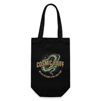Cosmic Fluff - Geschenkbeutel für Flaschen - Schwarz - Vorne