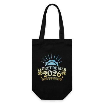 Lloret De Mar 2026 Bunt - Geschenkbeutel für Flaschen - Schwarz - Vorne