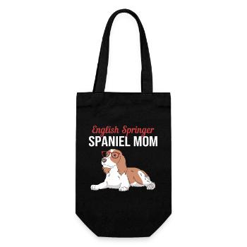 Springer Spaniel Dog - Gift Bag for Bottles - black - Front