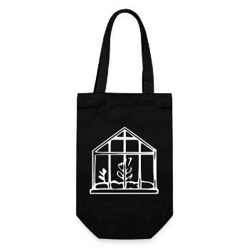 Don du jardinier de jardin en serre - Sac à bouteille - noir - Devant