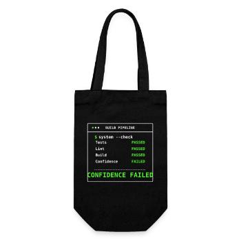 Cadeau IT DevOps du pipeline de construction System Check - Sac à bouteille - noir - Devant