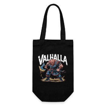  Valhalla Wikinger Krieger Nordische Mythologie - Geschenkbeutel für Flaschen - Schwarz - Vorne