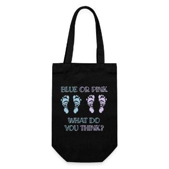 gender reveal party - Geschenkbeutel für Flaschen - Schwarz - Vorne