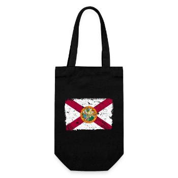 Floride Drapeau Vintage - Sac à bouteille - noir - Devant