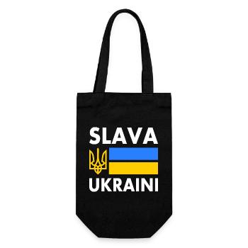 Slava ukraini - Gift Bag for Bottles - black - Front