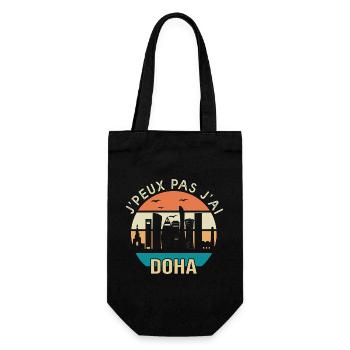 Doha. Je peux pas j'ai Doha qatar - Sac à bouteille - noir - Devant