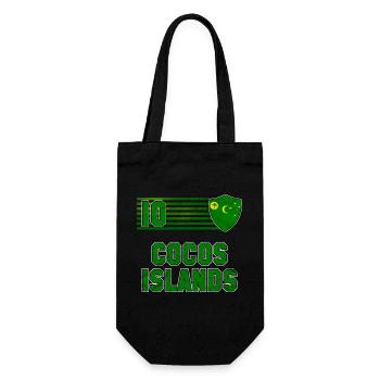 Cocos Islands Football Team - Gift Bag for Bottles - black - Front