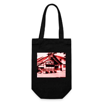 Tempel in Nara, Japan. - Geschenkbeutel für Flaschen - Schwarz - Vorne
