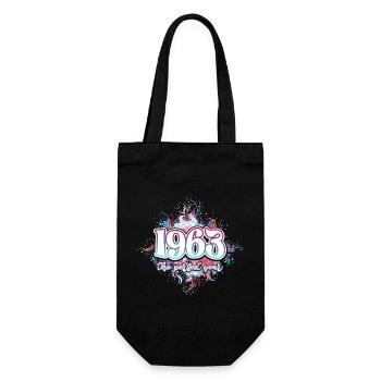 Fête Anniversaire Femme 1963 60 Ans Anniversaire - Sac à bouteille - noir - Devant