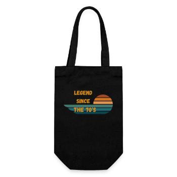 70's Baby - Gift Bag for Bottles - black - Front