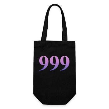 Angel Numbers |999|. - Gift Bag for Bottles - black - Front