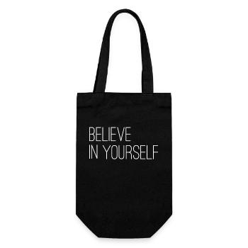 Believe in Yourself - Gift Bag for Bottles - black - Front