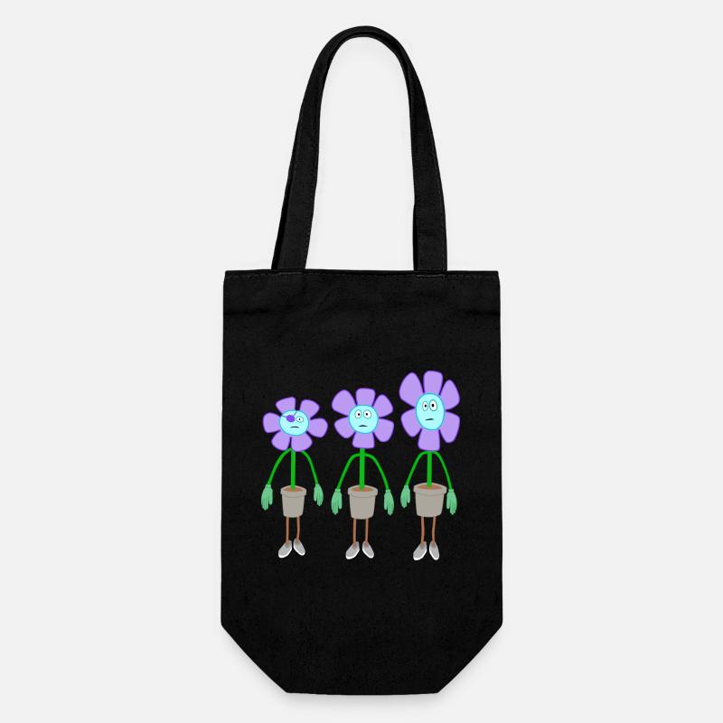 fun flower group - Geschenkbeutel für Flaschen - Schwarz