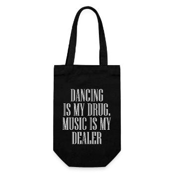 Danse Musique de danse - Sac à bouteille - noir - Devant